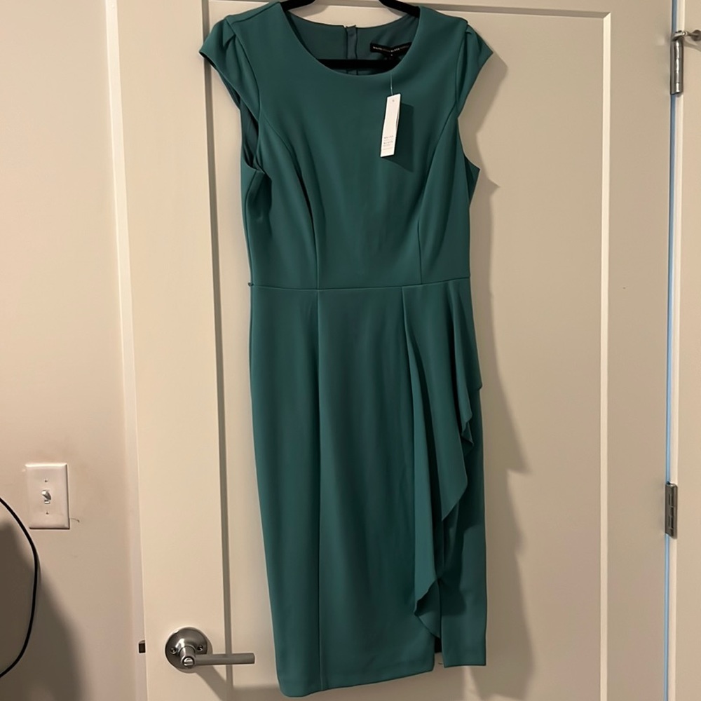 NWT White House Black Market Teal dress